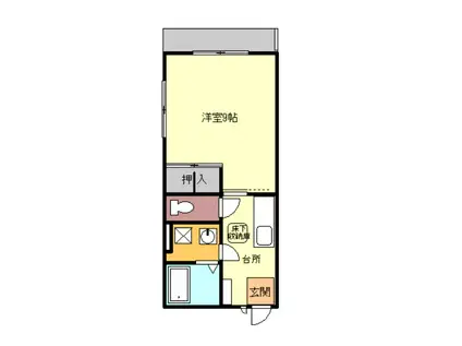 HATUKI♯2(1LK/1階)の間取り写真