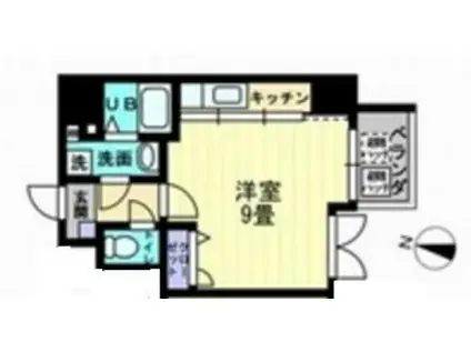 BOND BLDIV(ワンルーム/9階)の間取り写真