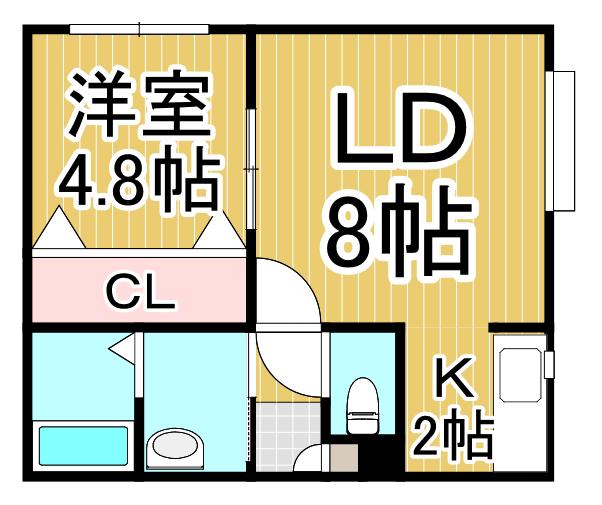 KH-MODE(1LDK/1階)の間取り写真
