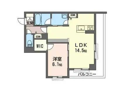 グランパ大宮(1LDK/2階)の間取り写真