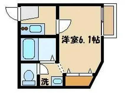 ラ・プリマベーラ蓮沼(1K/2階)の間取り写真