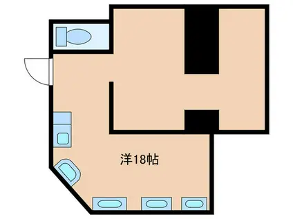 下落合4丁目テナント(ワンルーム/1階)の間取り写真