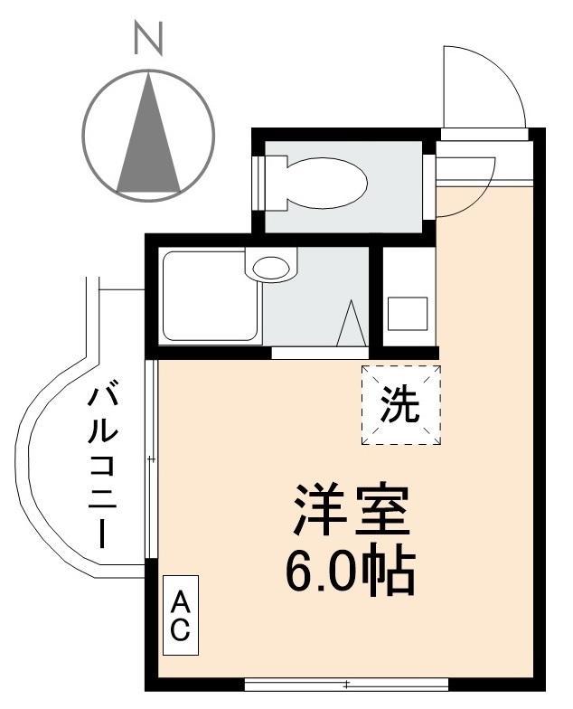 メゾンド・ミュゼ(ワンルーム/3階)の間取り写真