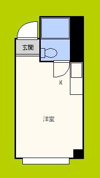サンフラワー長居東(ワンルーム/5階)の間取り写真