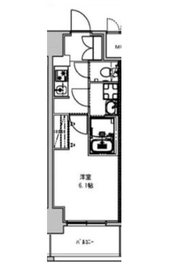 S-RESIDENCE野並駅前BROAD(1K/5階)の間取り写真