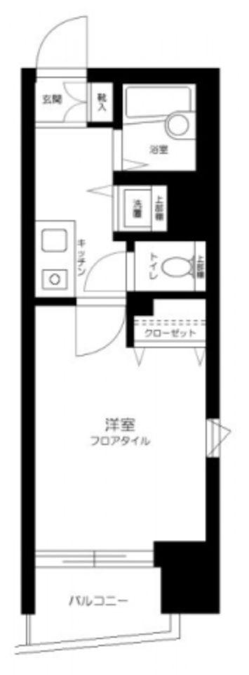 スカイコート中野第2(1K/2階)の間取り写真