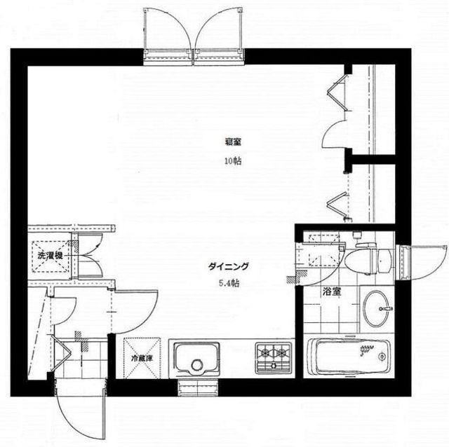 ECO STATION HOUSE並木(1DK/1階)の間取り写真