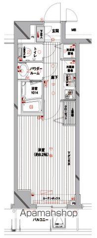 メインステージ蔵前(1K/6階)の間取り写真