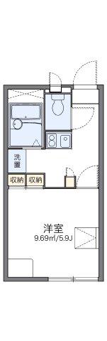 レオパレスME(1K/2階)の間取り写真