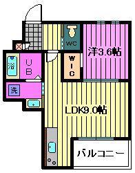 REGALEST NISSHIN(1LDK/1階)の間取り写真