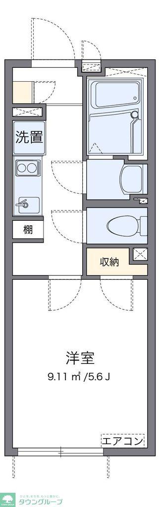 クレイノベルメゾン大森(1K/3階)の間取り写真