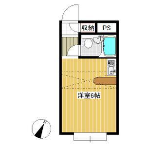 ベルピア久喜 第7(ワンルーム/1階)の間取り写真