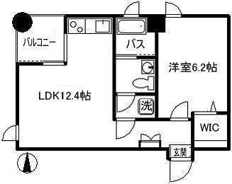 シーダーロード(1LDK/3階)の間取り写真