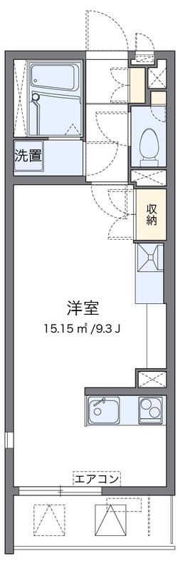レオネクストスア(ワンルーム/2階)の間取り写真