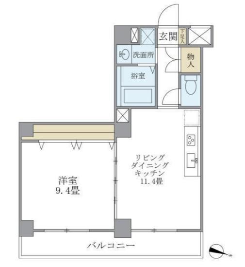 スターハイム(1LDK/3階)の間取り写真