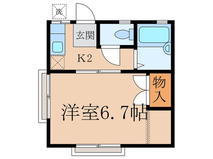 SYCAMORE(1K/1階)の間取り写真