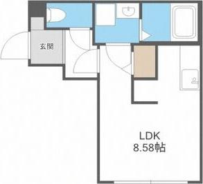 CLIMB 36(1K/4階)の間取り写真