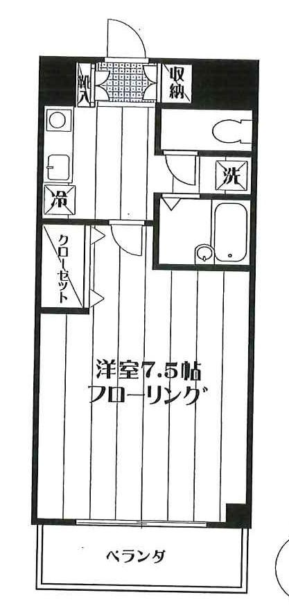 セレス21(ワンルーム/3階)の間取り写真