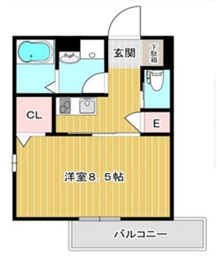 NOWHOUSE有馬(1K/1階)の間取り写真