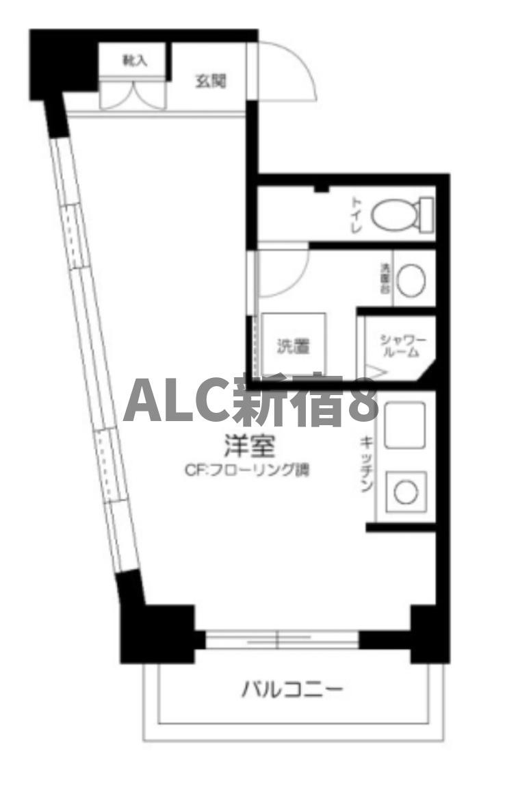 プログレス下高井戸(ワンルーム/2階)の間取り写真