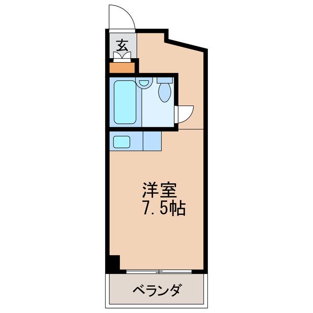 チサンマンション錦第2(ワンルーム/3階)の間取り写真