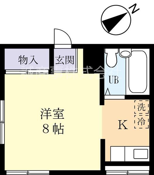 第5ビューハイツ(1K/3階)の間取り写真