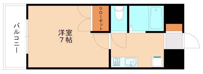 日神パレステージ九工大(1K/6階)の間取り写真