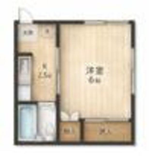 牧村アパート(ワンルーム/2階)の間取り写真