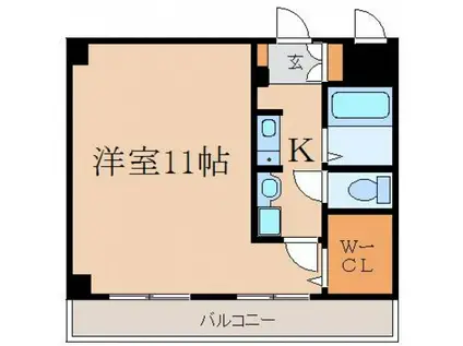 ロジュマン(1K/2階)の間取り写真