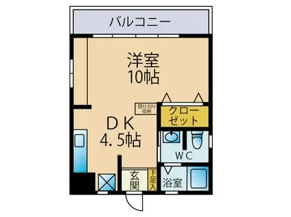 第二讃井ハイム(1DK/1階)の間取り写真