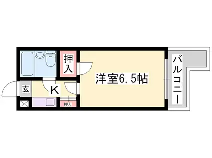 ベルトピア手柄I(1K/3階)の間取り写真