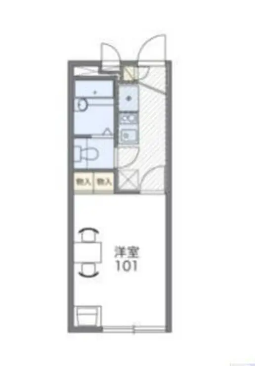 レオパレスノースビレッジ 2階階 間取り