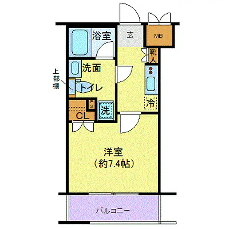 エクセリア溝ノ口 3階階 間取り