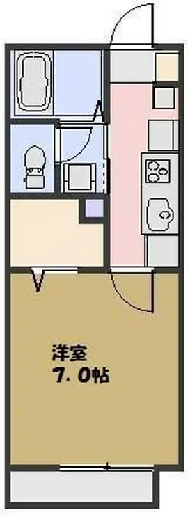 フローラ東大宮 1階階 間取り