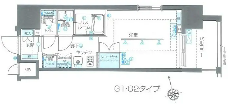 ZOOM品川南 5階階 間取り