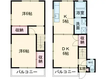 アレストヤナセA(3K/1階)の間取り写真