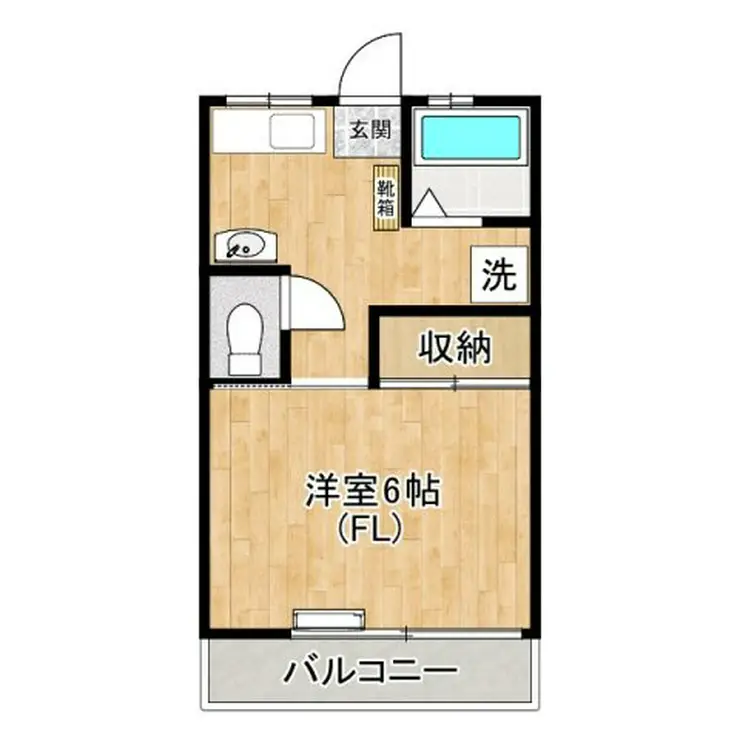 ハイツコウチ 1階階 間取り