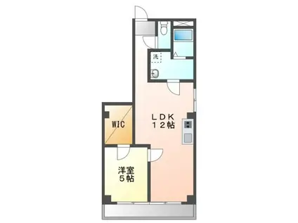 双葉マンション(1LDK/2階)の間取り写真