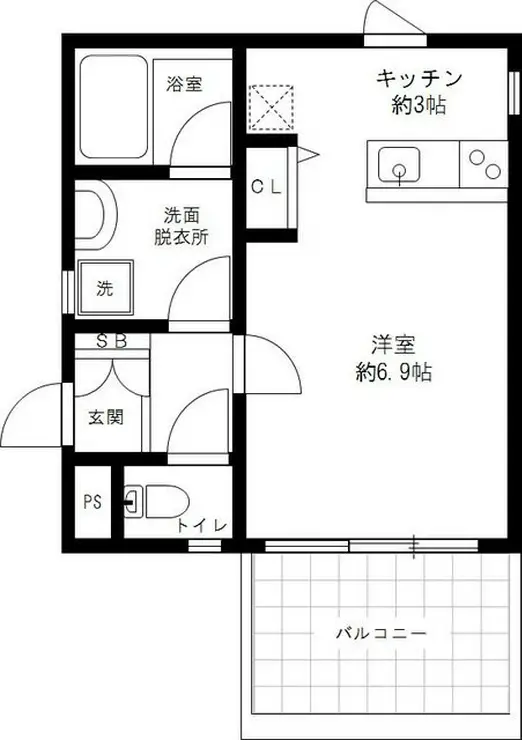 サザンクロス西新宿 3階階 間取り