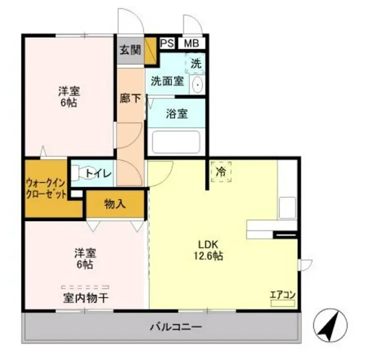 エントピアIII 2階階 間取り
