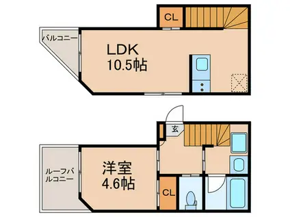 HJ PLACE OTSUKA(1LDK/2階)の間取り写真