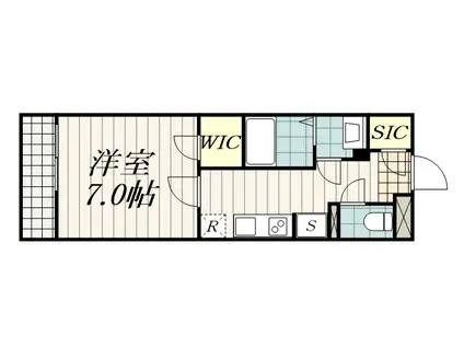 リブリ・検見川浜(1K/3階)の間取り写真