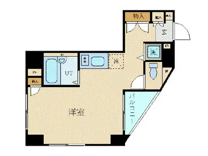 フェニックス目黒(ワンルーム/5階)の間取り写真