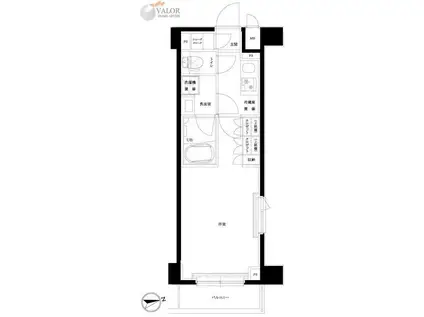 ルーブル横濱矢向(1K/5階)の間取り写真