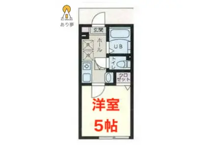 ファーストヒルズYAMATE(1K/1階)の間取り写真