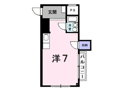 ハイツホリデー(ワンルーム/1階)の間取り写真