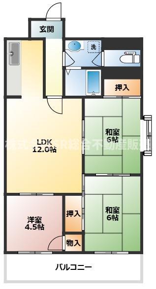 AJ 1ST(1LDK/5階)の間取り写真