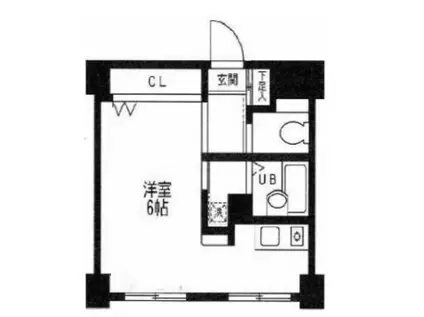 ラフィントール湘南(ワンルーム/3階)の間取り写真