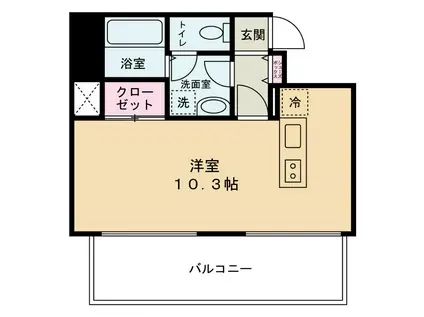 ダイドーメゾン梅田(ワンルーム/10階)の間取り写真