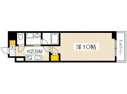 エイトバレー37(1K/2階)の間取り写真